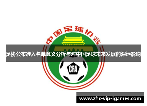 足协公布准入名单意义分析与对中国足球未来发展的深远影响